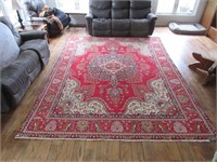 HAND KNOTTED WOOL AREA RUG 12' 6"X 9' 6"
