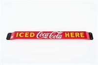 REPRODUCTION ICED COCA-COLA HERE SSP PUSH BAR
