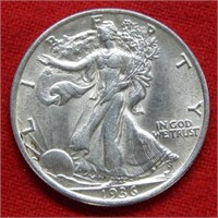 1936 Walking Liberty Silver Half Dollar