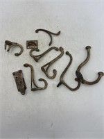 Assortment of metal hooks in one hinge