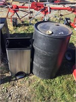 Plastic Barrel and Trashcan