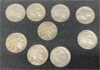Coins - buffalo nickels - include years 1926,