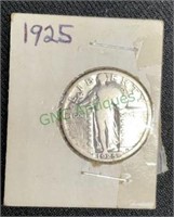 Coin - 1925 United States quarter dollar. 1338