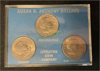 Susan B Anthony dollars - Philadelphia, Denver and