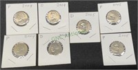 Coin lot includes two 2004 P nickels, two