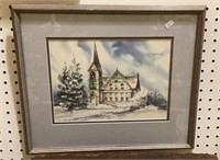 Beautiful original watercolor by R Guthrie.