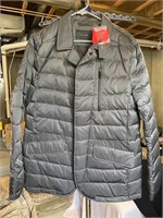 Men's Gray Tahari Winter Puffer Coat NEW - Medium