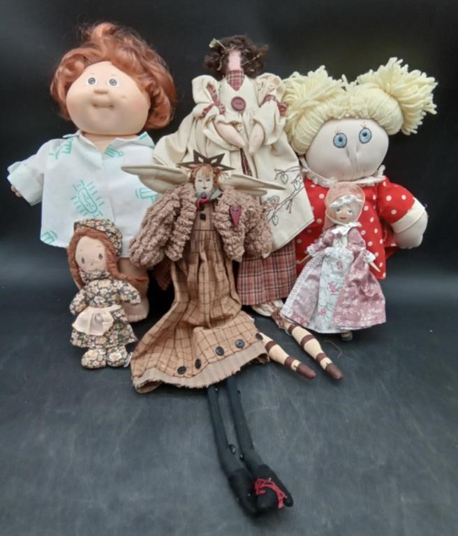 (X) Cloth Dolls & Cabbage Patch  19" Tall