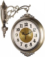 $150  Vintage Double Sided Wall Clock 360-Degree