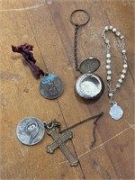 Vintage Religious Items Used by Soldier