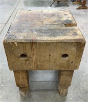 VINTAGE BUTCHER BLOCK TABLE