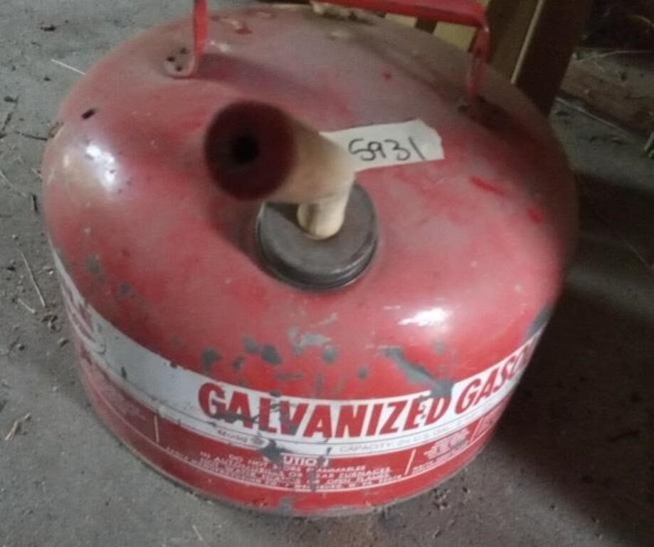 Galvanized Gas can