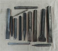 Box of misc. chisels