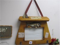 Wooden Fishing Photo Frame