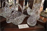 Crystal Decanter and Basket