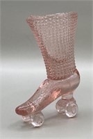 Pressed Glass Roller Skate 4” Toothpick Holder