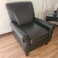Modern Leather Style Chair on Left