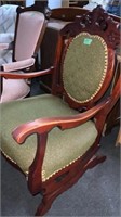 Green Victorian Chair/Rocker