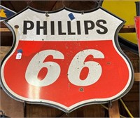 Vintage Phillips 66 Tin Sign