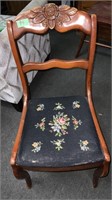 Chair with Needlepoint Bottom