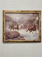Indian on Horseback Wall Décor Picture