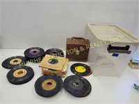 TOTE OF 45 RPM RECORDS, VARIETY OF ARTISTS