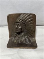 Cast Tribal Chief w Headress Sculpture