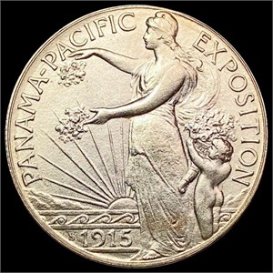 1915-S Panama-Pacific Half Dollar CHOICE AU
