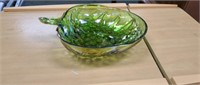 Indiana Carnival Glass Iridescent Green Grape