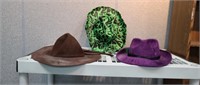 3 assorted costume/dress-up hats