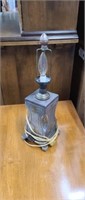 Decorative 15 in cast metal C9 table lamp