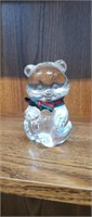 Vintage authentic Fenton teddy bear figurine /