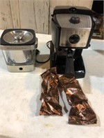 DeLonghi espresso machine, kitchen aid, and cold