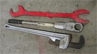 Rigid Aluminum Pipe Wrench, & Misc