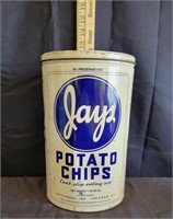 Jays POTATO CHIPS 12oz Tin Collector's Can