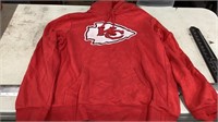 Kansas City Chiefs hooded sweatshirt size large