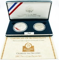 1992 Columbus Quincentenary Silver Coin Proof Set