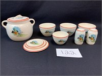 Crooksville Pottery Country Cottage Bean dishes