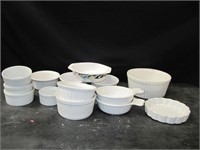 CORNING,MIKASA & UNMARKED OVENWARE