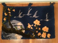 Handmade Wool Tapestry Geese