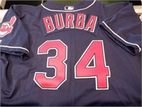 DAVE BURBA TEAM ISSUED CLEVELAND INDIANS JERSEY