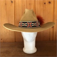 John B Stetson 4X Beaver Cowboy Hat XXXX 7 1/8