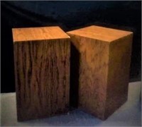 2 PC. Wood display pedestals