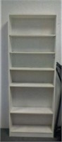 White bookshelf