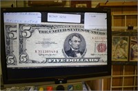 3 - 1963 $5.00 Red Seal Notes