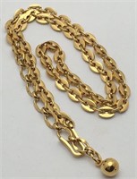 Trifari Gold Tone Designer Necklace