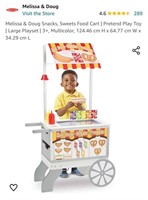 Melissa & Doug Snacks & Sweets Food Cart