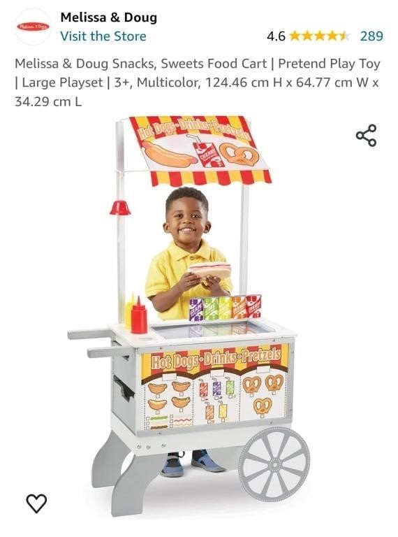 Melissa & Doug Snacks & Sweets Food Cart