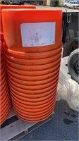 17 ORANGE FEED BUCKETS