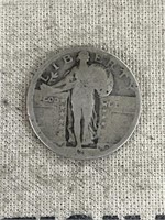 Walking Liberty Half Dollar, Date not legible